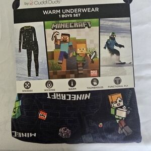 Minecraft Boys Warm Underwear Set
